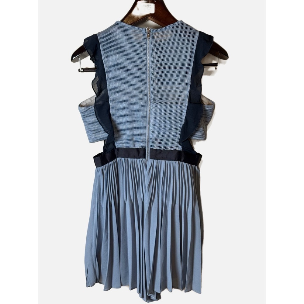 MDS Collections Beria Pleated Skorts Romper in Blue M - Picture 5 of 9